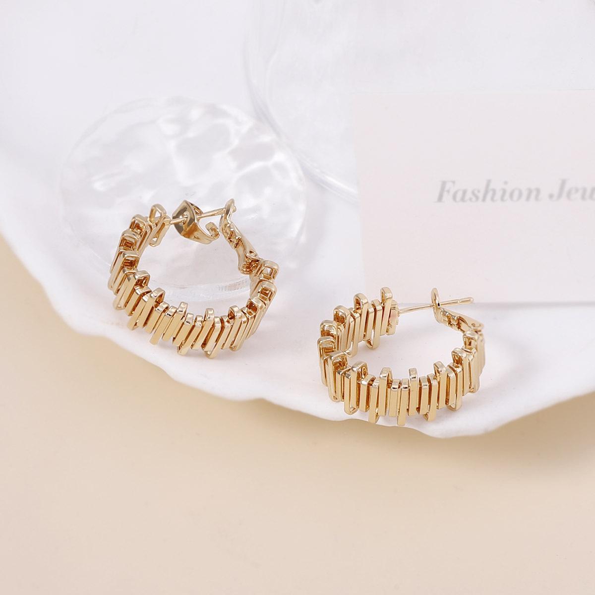 Холодный ветер разбитое серебро ниша неправильные металлические линии геометрическое кольцо ушные пряжки изысканный модный трендовый стиль