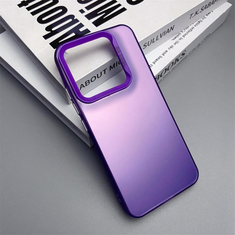 Metallic Laser Aurora Skin Matte Phone Case For Xiaomi 15T 15 14 13 12 Pro Ultra Shockproof Armor Case For Xiaomi 15T Pro Cover