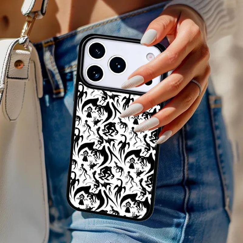 Mothman Night Grey Phone Case For iPhone 17 Air 14 15 13 12 Max Cover For Apple 16e 11 Pro Max Plus Coque