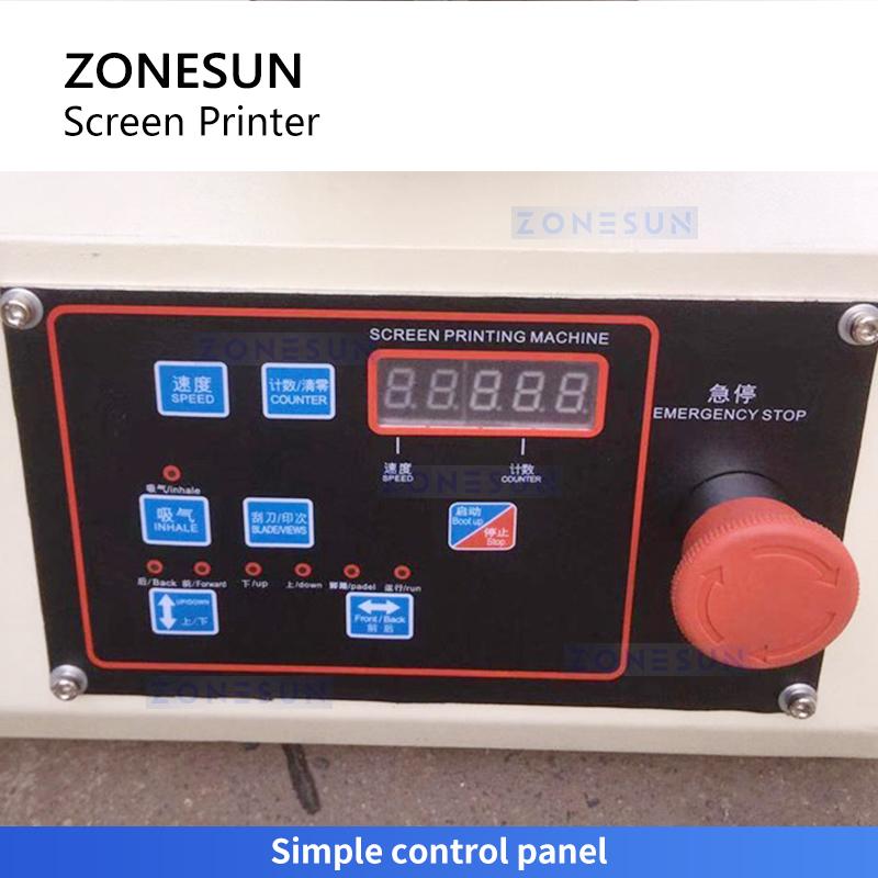 ZONESUN ZS-SY1520 Pneumatischer Siebdrucker Flachdruckmaschine für Kleidung & Kartons