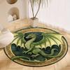S Moon Dragon Round Rug Nonslip Area Rug Office Chair Mat Carpet For Living Room Bedroom Home Decor