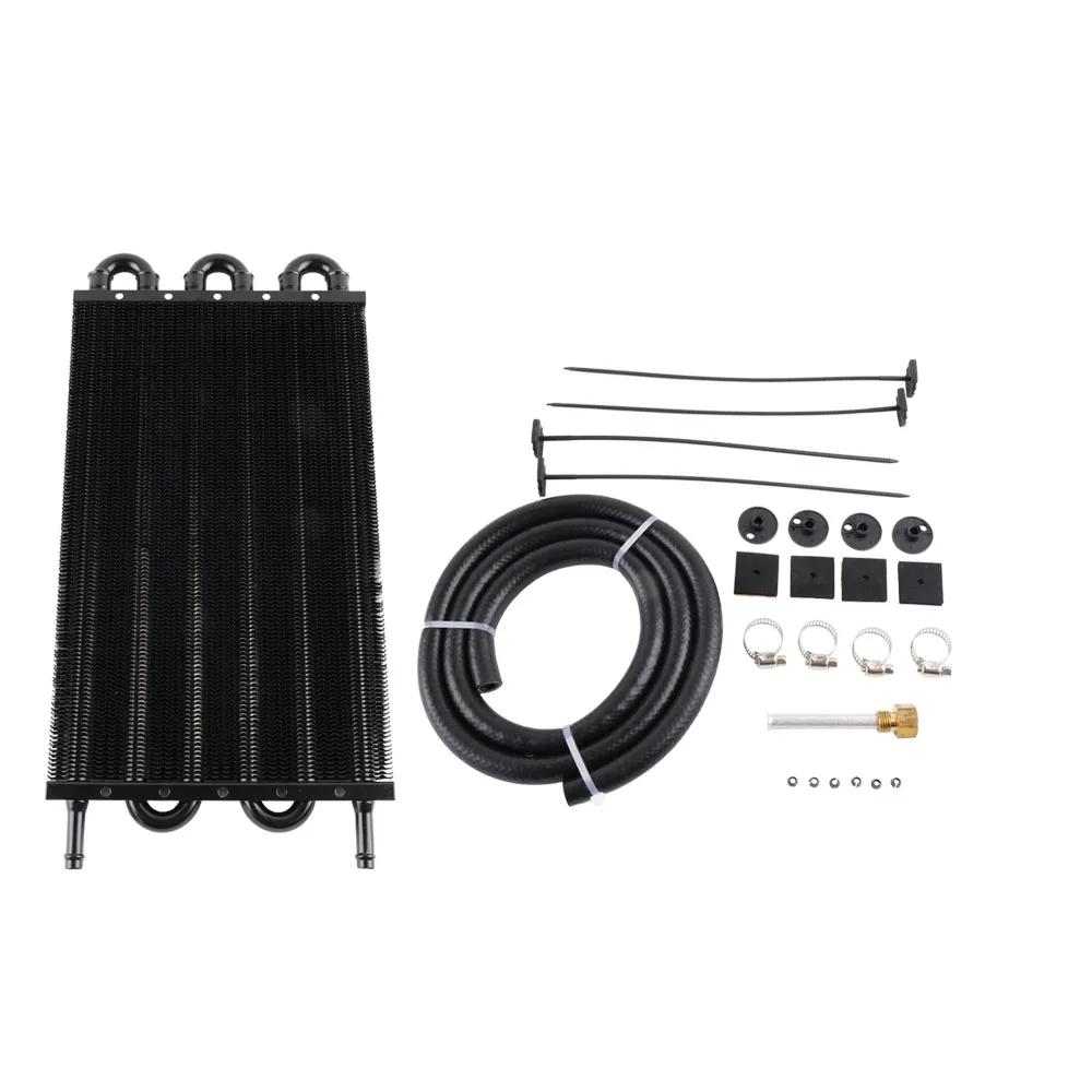 4 Row 6 Row 8 Row Aluminum Universal Oil Cooler Kit Oil Radiator Car Auto Transmission Auto-Manual Radiator Converter auto parts
