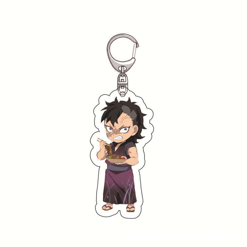Anime Demon Slayer Acrylic Keychain Tanjiro Zenitsu Creative Accessory Charm Charm Decor Gift for Fans Collection