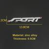Adesivo per accessori auto, stile metallo 3D cromato nero, auto, bagagliaio, corsa, sport, parola, lettera, logo, emblema, distintivo, decalcomania, adesivo