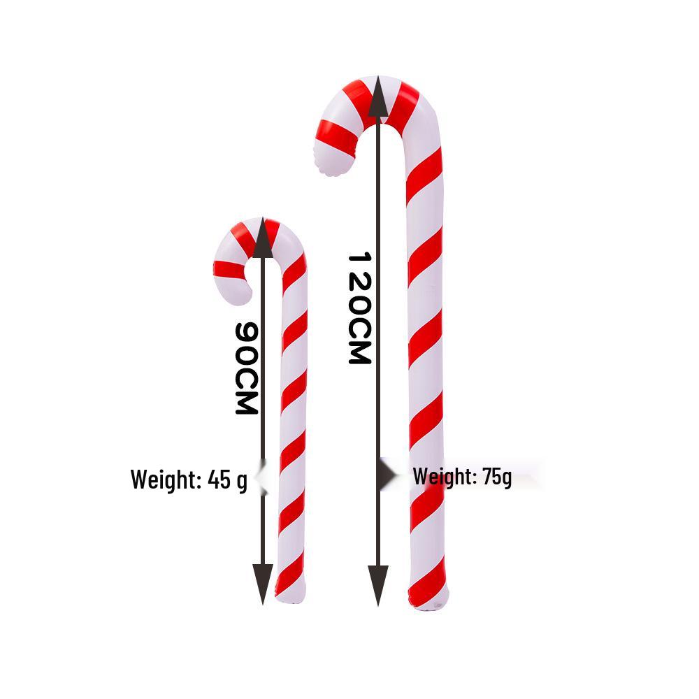 PVC Inflatable Christmas Candy Cane Decoration for Kids