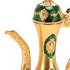 8PCS Zinc Alloy Wine Pot Kit Gold Green Turkish Tea Set Tea Sets Coffee Pot Set  Home Party Decor