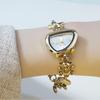 European-American Niche Irregular Bear Heart Pentagram Rose Gold Bracelet Women's Watch