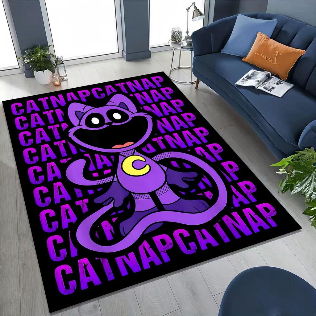 Cartoon S-Smiling C-Critters Craftycorn Catnap Rug for Bedroom Living Room Sofa Home Doormat Decor,Large Kid Non-slip Floor Mat