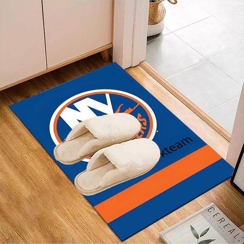 Ny Islanders Pride Floor Mat for Living Room, Game Rooms, Office, Bedroom, Office Floor Mat Playful Design, Christmas fan gifts