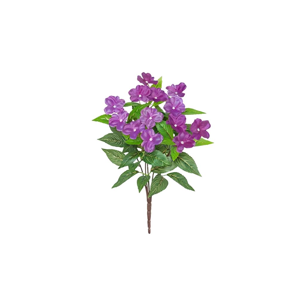 37cm Artificial Balsam Flower For Indoor Decoration, Outdoor  Garden, Balcony, And Terrace Landscaping.
