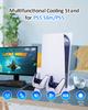 2024 New PS5 Vertical with Cooling Adjustable Fan Controller Charging Charging Two Controllers RGB USB Charging PS5 Accessories Slim/PS5 Stand, Stand,