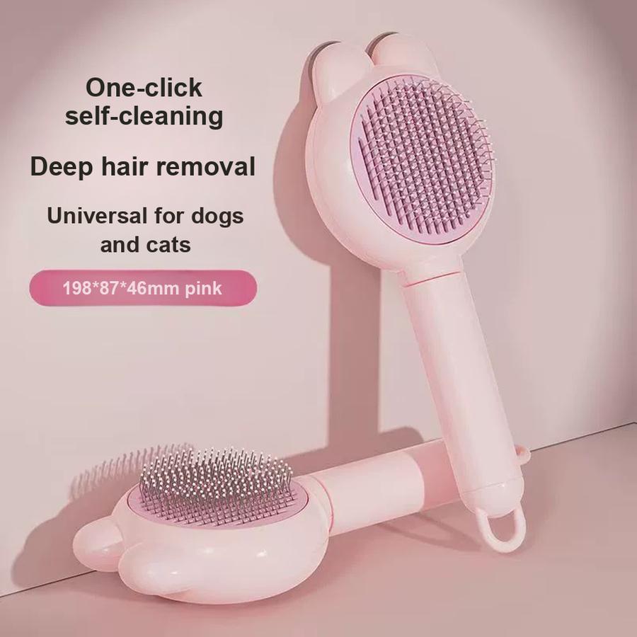 Rabbit Ear Comb Pet Grooming Brush for Cats and Dogs, Hair Removal Massage Tool Cat Licking Device Source Factory Agent Sales