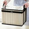 Boîte de rangement pour vêtements, Bacs de rangement transparents en PVC résistant, avec poignées renforcées, conception à double fermeture éclair, sacs organisateurs grande capacité résistants à l'humidité