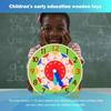 Children Montessori Clock Educational Toys Hour Minute Second Cognition Colorful Clocks Jigsaw Toy Kids Early Preschool Teaching