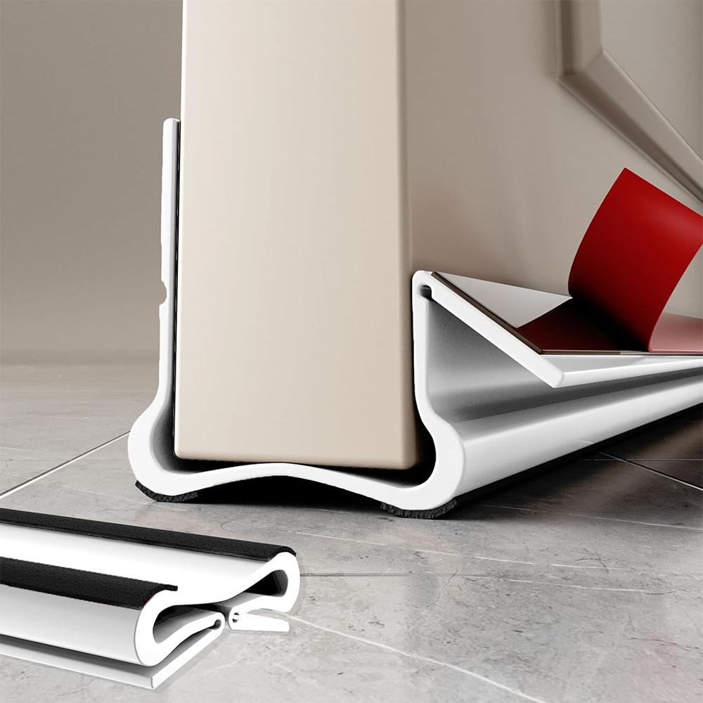 Flexible Door Bottom Seal Strip Door Gap Soundproofing Wind Dust Proof Weather Strip Under Door Draft Stopper Tape