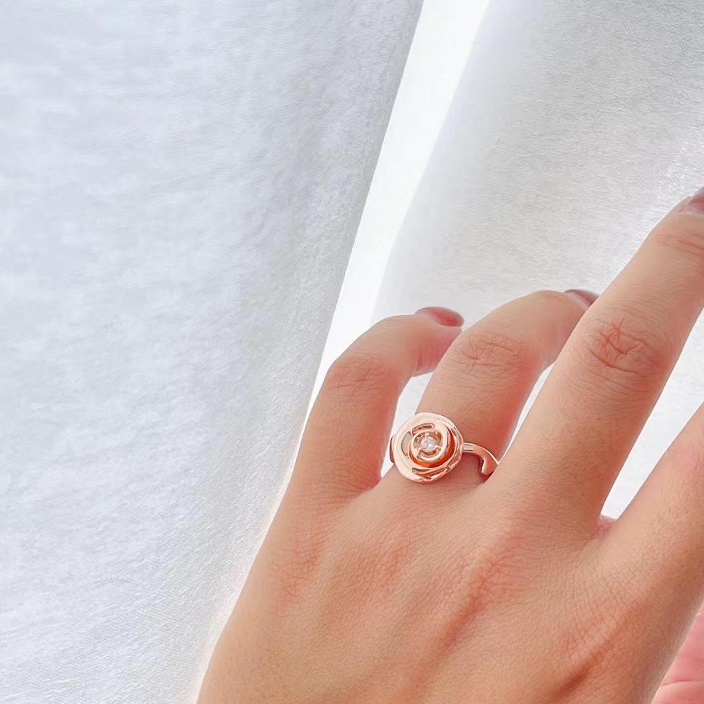 Hot Classic Europe Famous New 2023 Classic Popular Brand Set Women's Rose Jewelry For Party With Necklace With Pink Gold