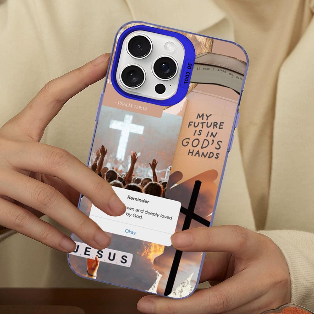 Faith Christian Religious Jesus Phone Case For IPhone 16 15 14 13 12 11 Pro Max X XR XSMAX 8 7 Plus Matte Shockproof Back Cover