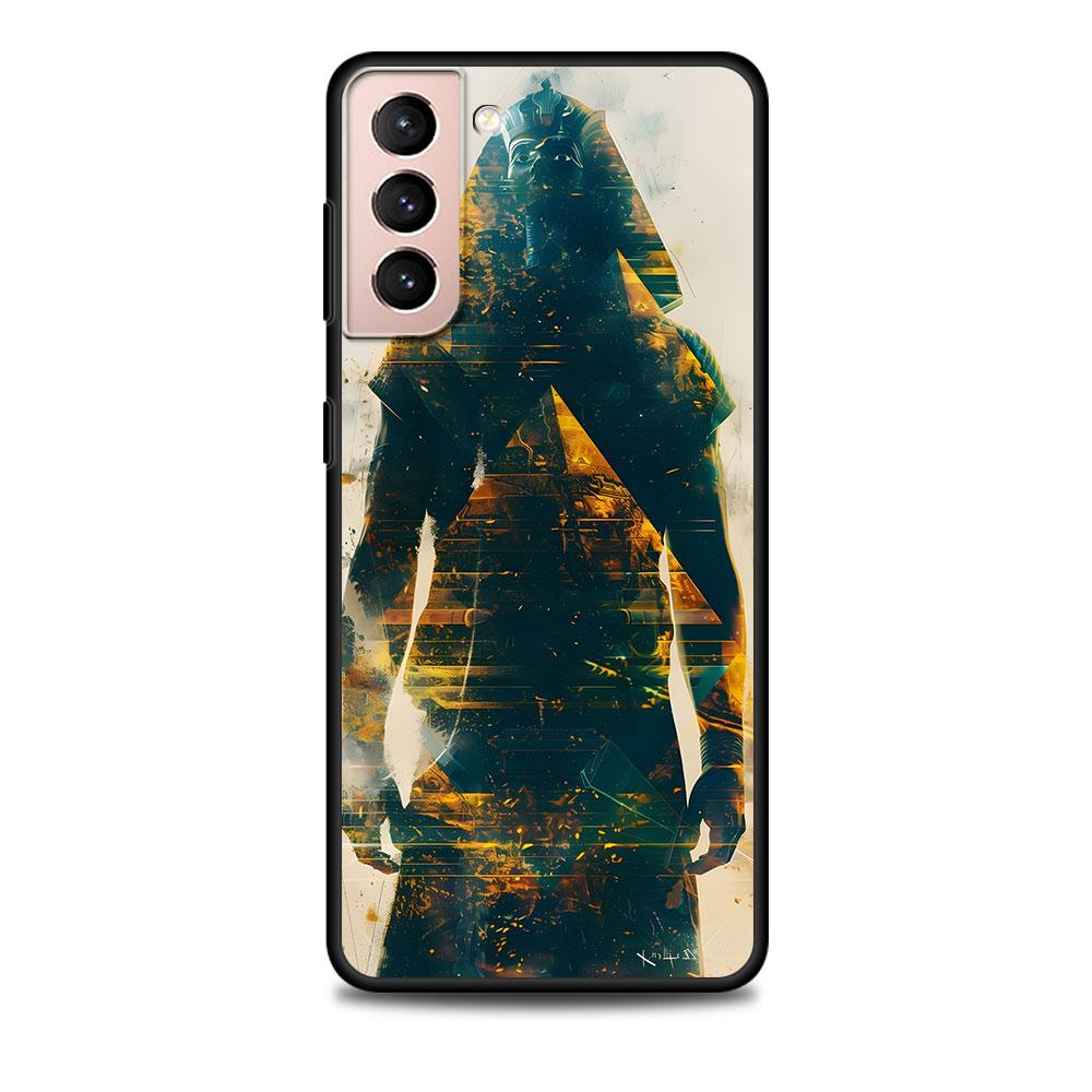 

Pantheon Case for Samsung Galaxy S23 S10e S10 S21 FE S22 S9 S24 Ultra S20 Plus Soft Black TPU Phone Cover Bumper Samsung S9
