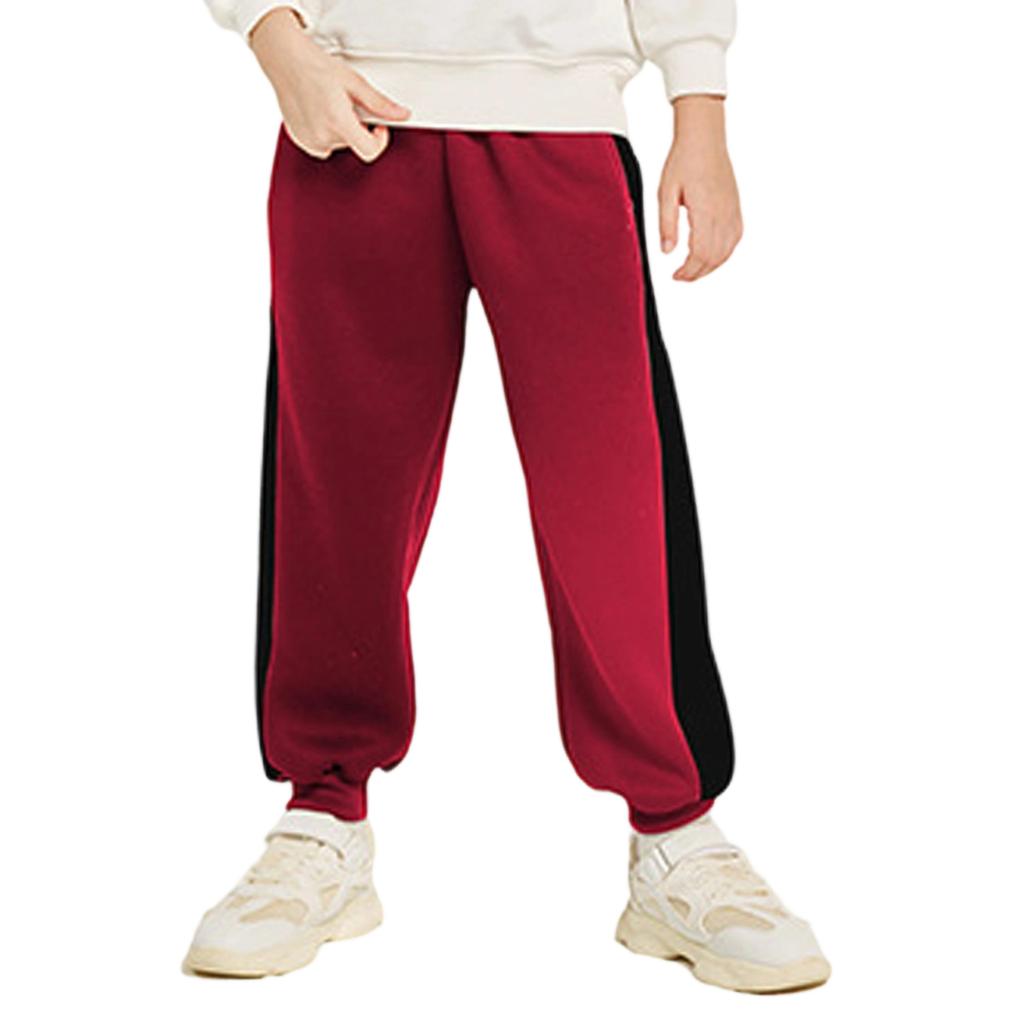 Pantalon de survêtement de sport pour enfants, Pantalon décontracté épais à cheville élastique