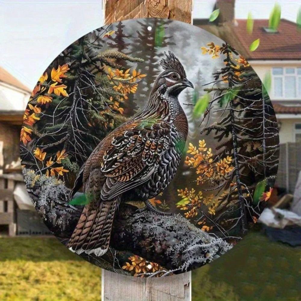 Iron Wall Art Decor Vintage Painting Handmade Metal Tin Sign 20x20cm
