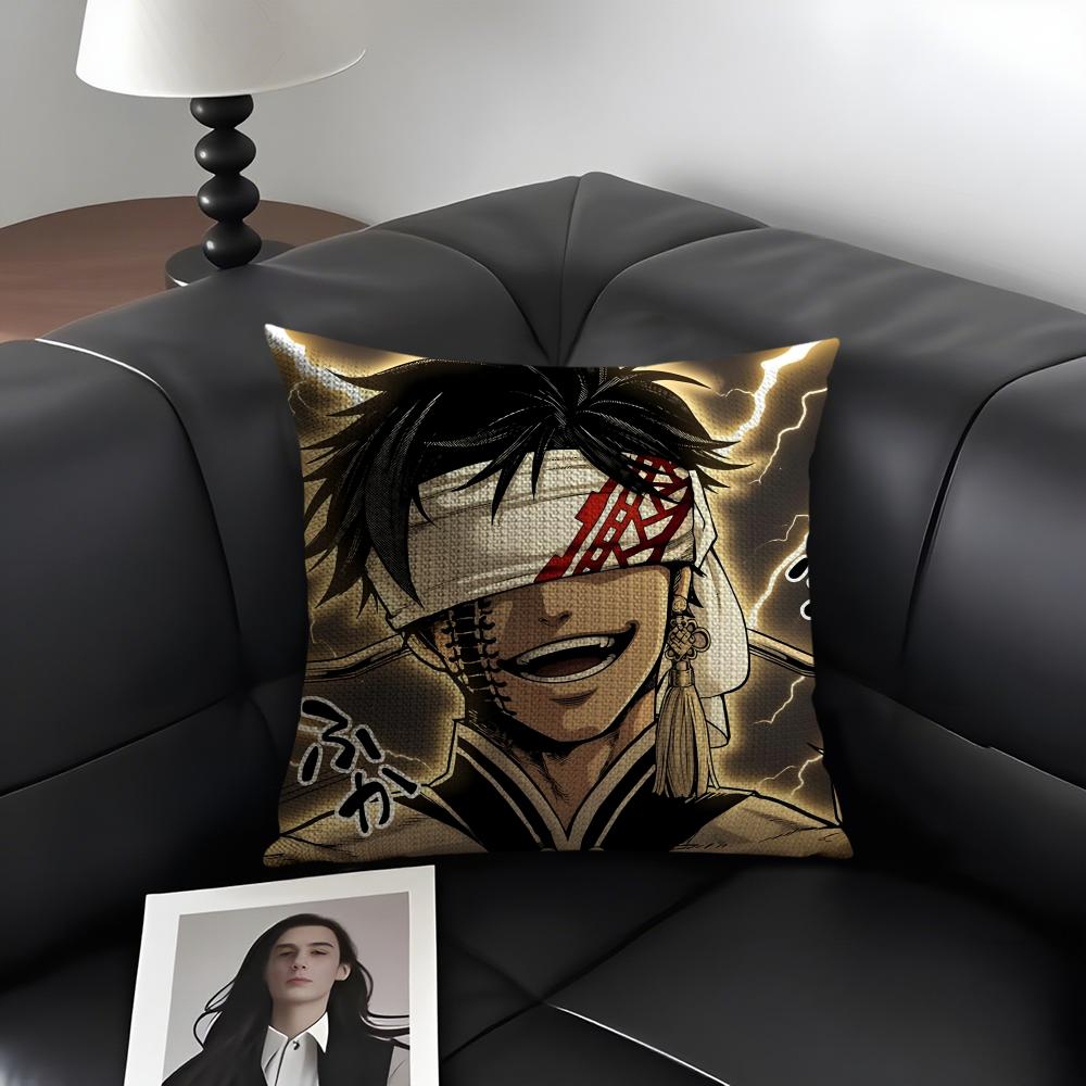 RRecord Of RagnarokK Anime Cushion Cover Natural Linen Organic Fabric DoubleSided Printing Sofa Home Decor Gift Pillow Case