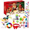 Christmas Countdown Calendar Blind-Box 24pc3d Pet Toy Blind-Box CatWand Bell Ball Mouse Plush Self-Amusing Pet Toy Set Christmas Gift