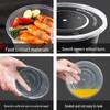 Disposable Round Takeout Food Containers with Lids
