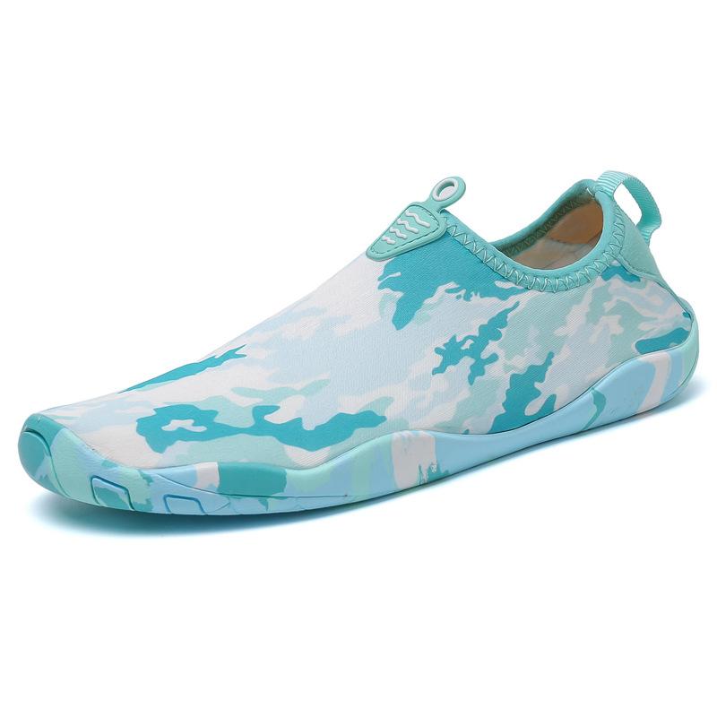 Unisex Breathable Aqua Running Shoes with Custom Grid Design Barefoot Beach Water Upstream Shoes for Men Women Rubber Bottom
