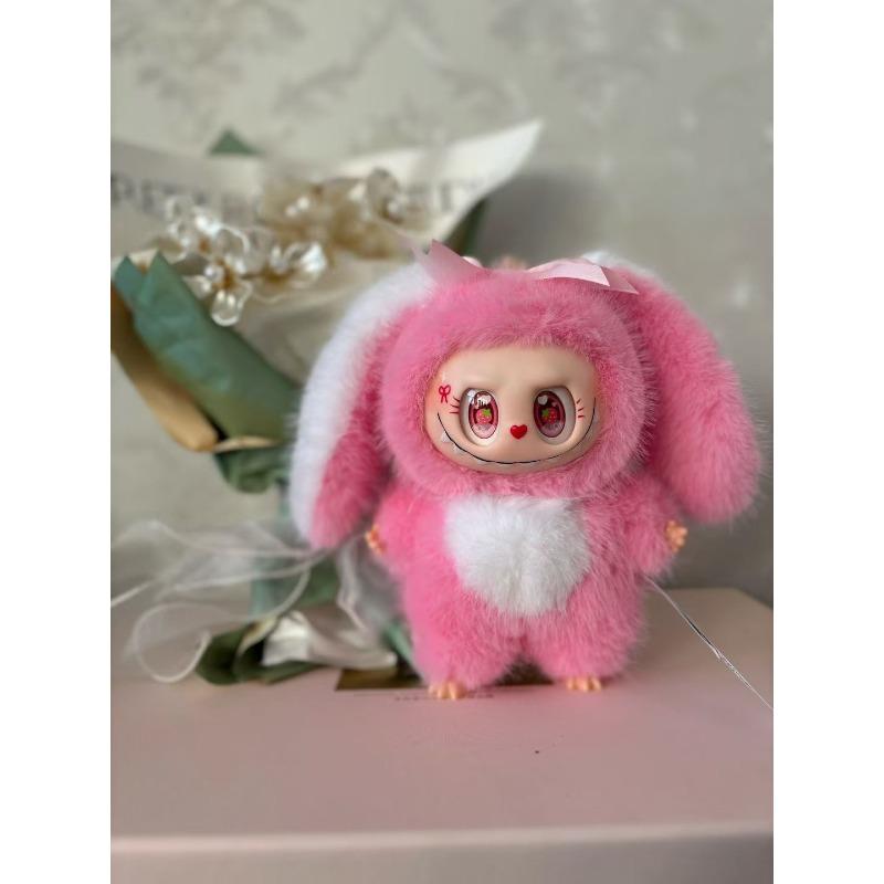 Cute Cute Vinyl Pull Bunny Plush Toy Doll Bunny Bag Pendant Doll
