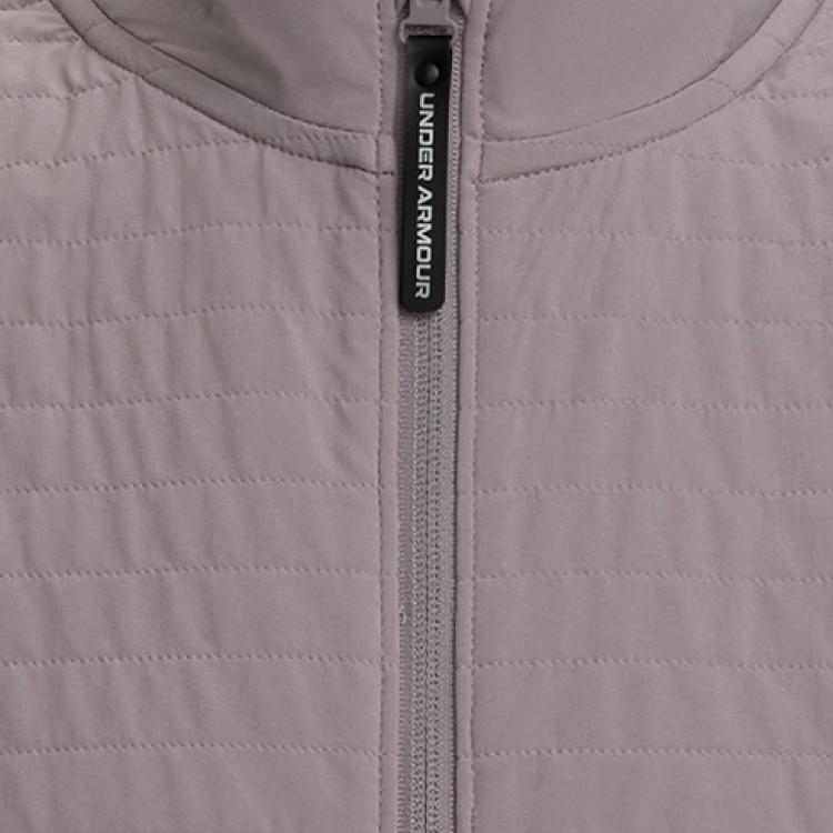 Under Armour Drive Pro Storm Lightweight Fleece Insulated Vest Men Vests Fatigue-Gray 1387120-015