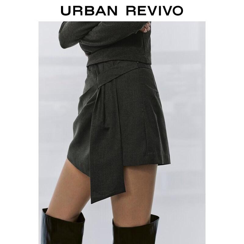 UR2026 Women's Asymmetric High-Waist Mini Skirt