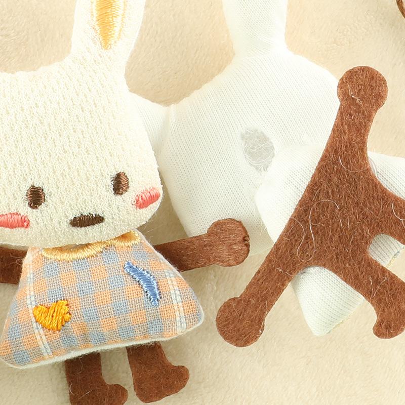Computer Embroidery Label Decorative Jewelry Doll Rabbit Three-Dimensional Patch Sticker Clothing Accessories Diy Hand-Embroidered Cloth Label
