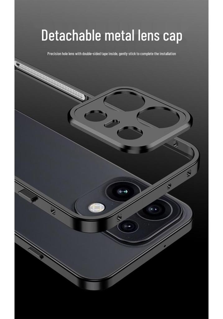 Oppo Reno16 Metal Hippo Buckle Heat Dissipation Case - Drop-Resistant Protective Cover