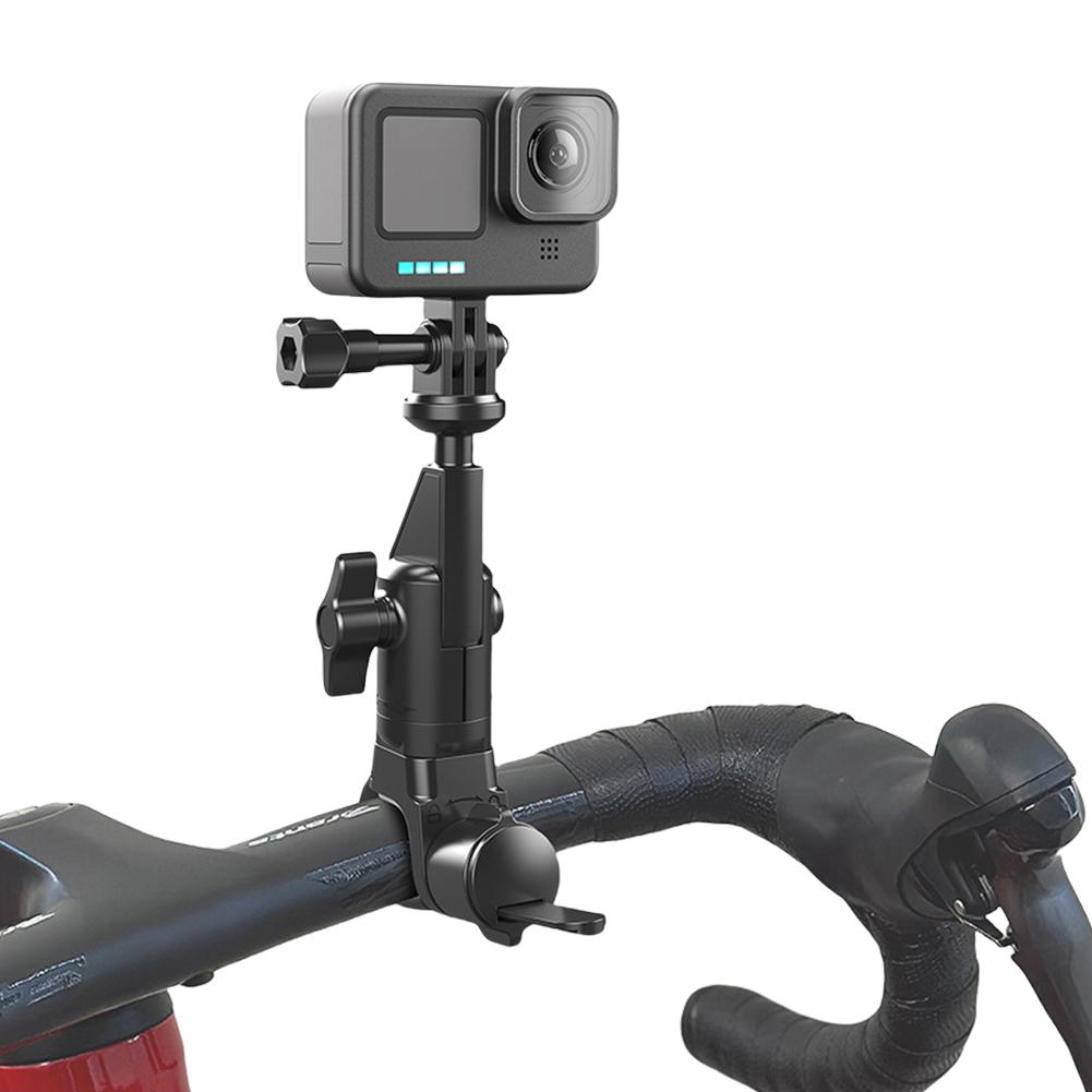Motorcycle Bike Cam Handlebar Holder for Insta 360 X2 X3 X4 Go Pro 12 11 10 DJI Action Camera 360 Rotating Bracket Accessories