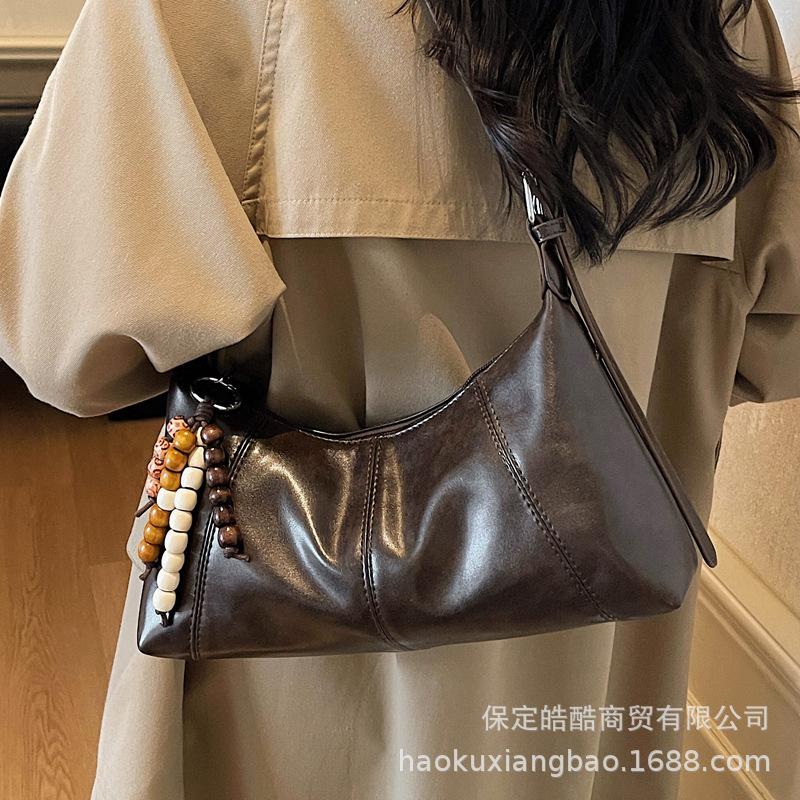 Underarm Bag Women's 2025 New Trendy Autumn and Winter High-end Retro Shoulder Bag To Work Commuter Messenger Bag
