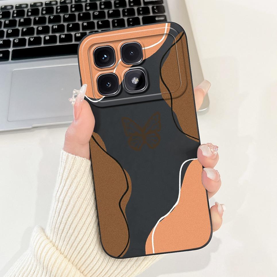 For Xiaomi Redmi K70 Pro K70 Ultra Case Love Heart Leopard Print Rabbit Pattern Liquid Silicone Back Cover RedmiK70 Soft Fundas Redmi K70 Ultra