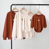 Family Street Style Hoodies: Cozy Fleece Lined Autumn/Winter Outfits for Mom, Dad, Kids - Stylish Parent-Child Outerwear for Families of 3 or 4