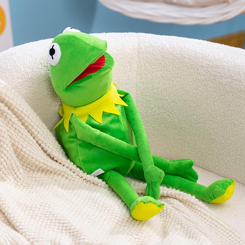 

Non-Toxic Frog Hand Puppet Soft Stuffed Plush Toys Cute Animal Frog Cosplay As A Prop Plushies Doll Gifts For Kids Stage Performance Props 60cm