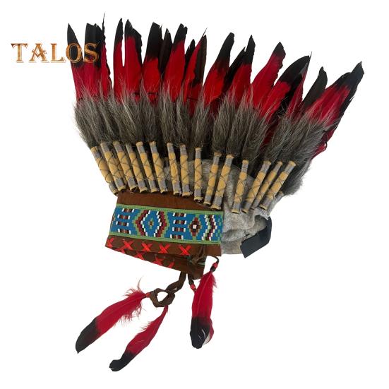 

Имитация перьев головной убор в стиле американских индейцев, высота 40 см, головной убор для фотосъемки, фестивалей, косплея, карнавального костюма, аксессуара