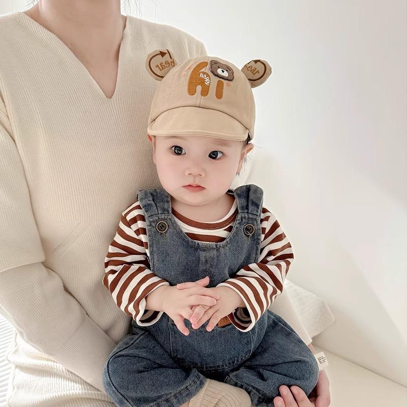 Baby and Toddler Baseball Cap Spring and Autumn New Casual Versatile Baby Hat Soft Brim Boy and Girl Sun Visor Baseball Cap