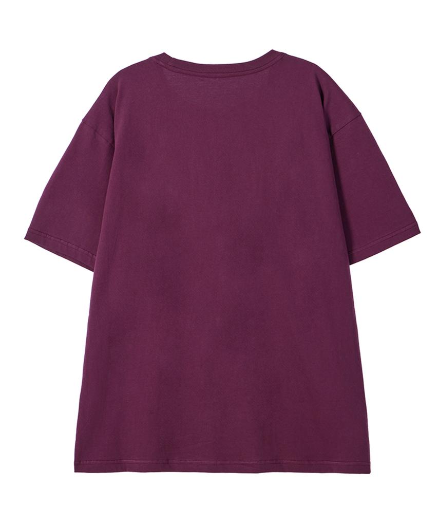 BY.L Monster Ghost Short Sleeve T-Shirt Wine