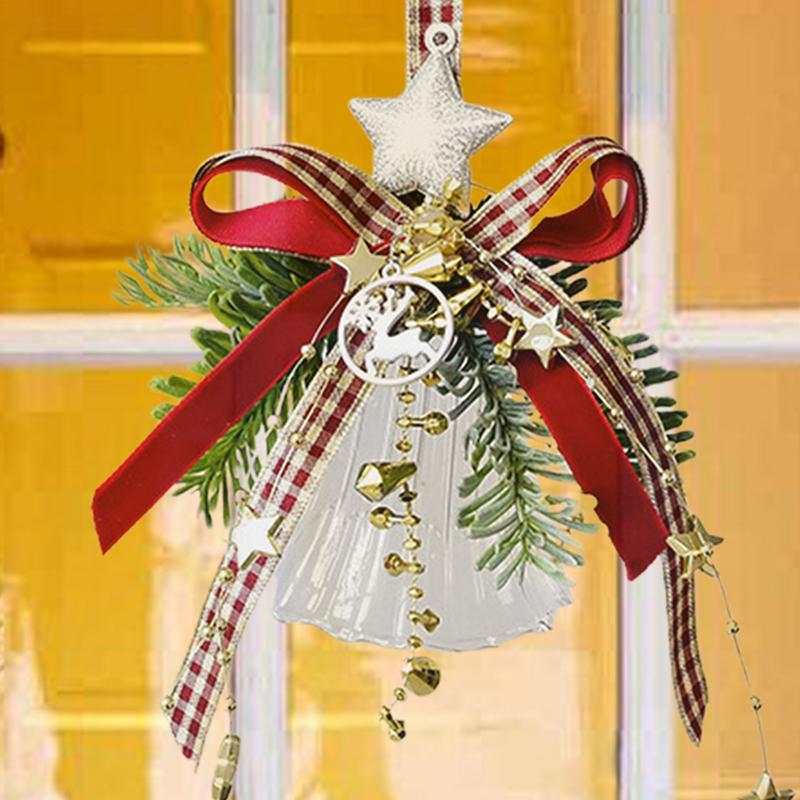 Christmas Bell Decor Bell And Doorbell For Christmas Bell With Ribbons Bell Pendants Ornament Craft For Christmas Tree Holiday