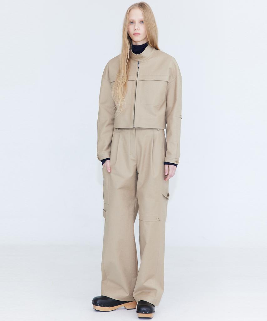WNDERKAMMER Cotton Cargo Pants_Beige