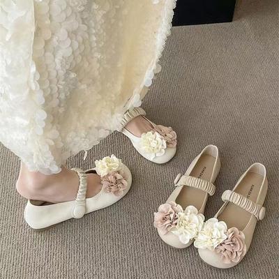 Niche Fairy Wind Shallow Mouth Single Shoes Female 2025 Autumn New Retro Flower Gentle Evening Shoes Mary Jane Ladyshoes