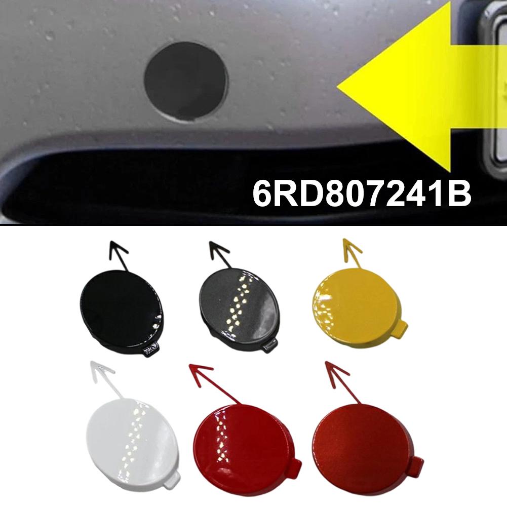 Car Round Front Bumper Cover 6RD807241B For Polo 2011–2013 Trailer Hook Cover Front Bumper Trailer Cap