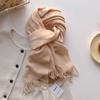 Winter Scarf For Women Cashmere Warm Solid Pashmina Blanket Wraps Female Thick Soft Bufanda Big Tassel Shawl Long Poncho Echarpe