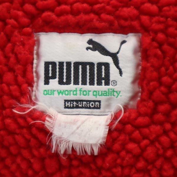 Puma 90s Hit Union Old Long Sleeve Bench Coat Navy Blue Hood Men's Used