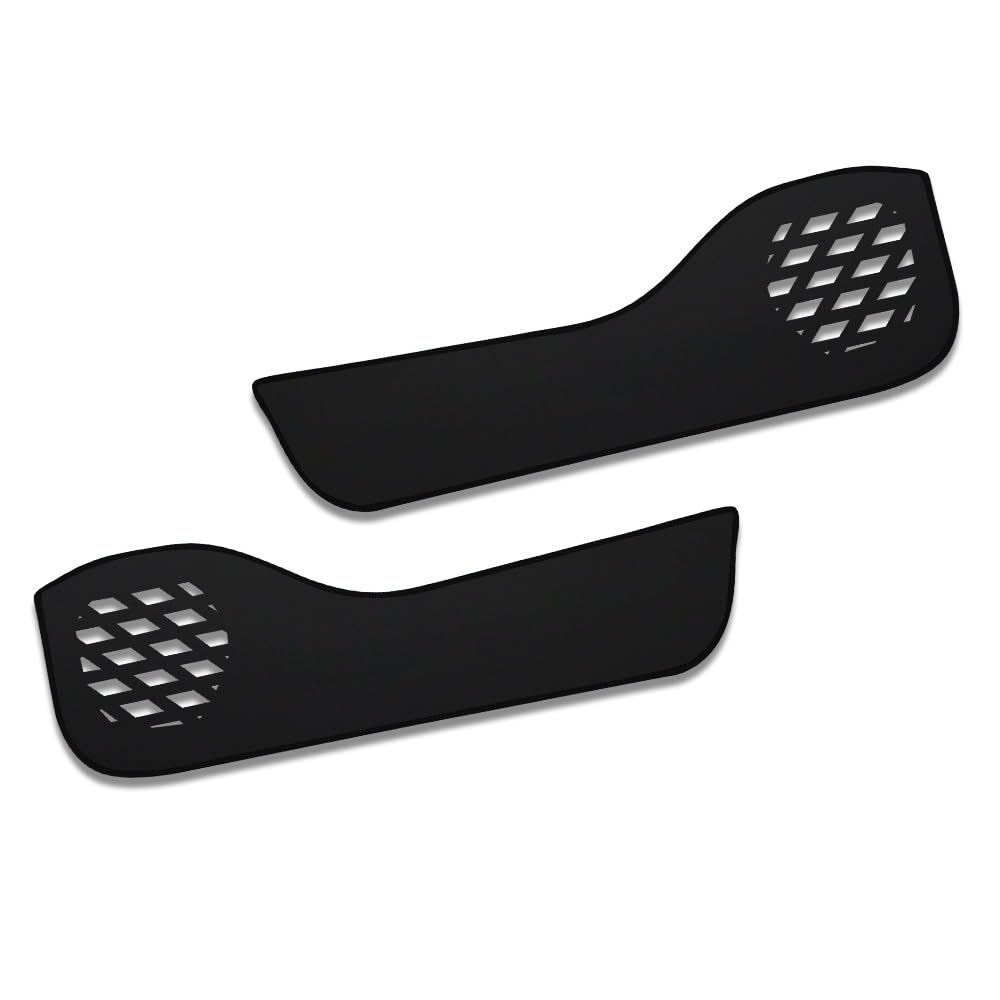 

Защитные накладки на дверные карты из черной кожи для Mitsubishi Delica, простроченные, сделано в, защитные аксессуары для консоли, 2 шт., мини, передние, защита от царапин, для интерьера, чёрный