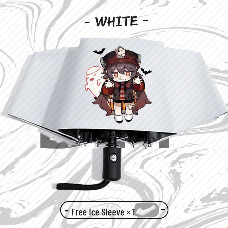 Genshin Impact Automatický skládací deštník s UV ochranou pro žáky základních škol - Odolný proti větru, pro slunečné i deštivé počasí