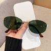 New high-end old money style sunglasses women pay FK home retro UV-proof metal sunglasses trend